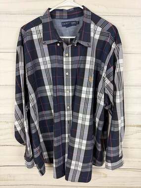 U.S. Polo Assn. Men's Plaid Long Sleeve Button Down Shirt Size 3XL
